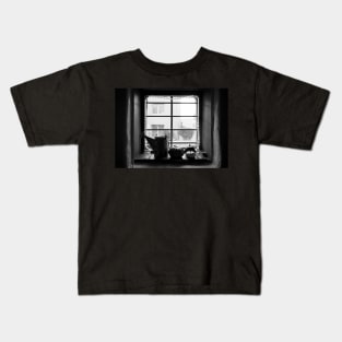 Adobe Window Autumn Still Life Kids T-Shirt